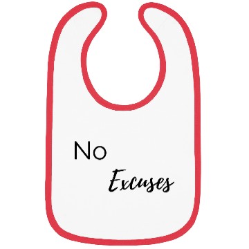 Discover No Excuses Black Bibs