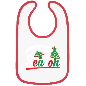 Discover Tis The Season Christmas Cakes Retro Xmas Pajamas Bibs