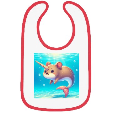 Discover The narwhal-qoukka Bibs