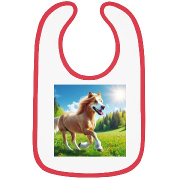 Discover The golden retriever-horse Bibs