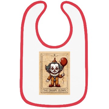 Discover Clown - Clown Tarot - Scary Clown Halloween Clown Bibs