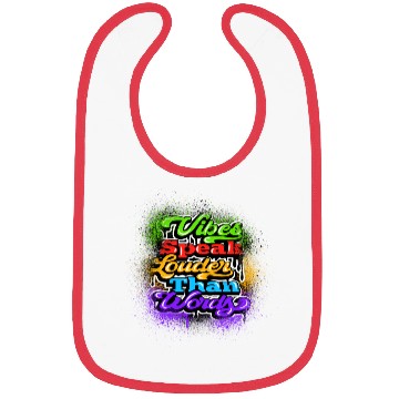 Discover VIBES SPEAK LOUDER THAN WORDS Bibs