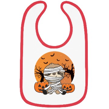 Discover Sloth Mummy Pumpkin Sloths Happy Halloween Bibs