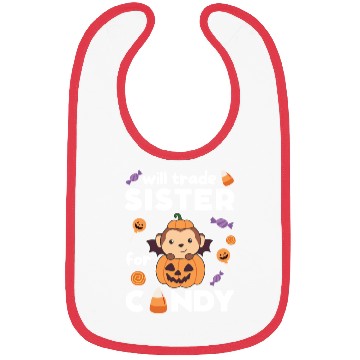 Discover Monkey Halloween Trade Sister For Candy Bibs