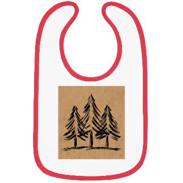 Discover Skinny pine trees Pine forest gift for nature hike Bibs