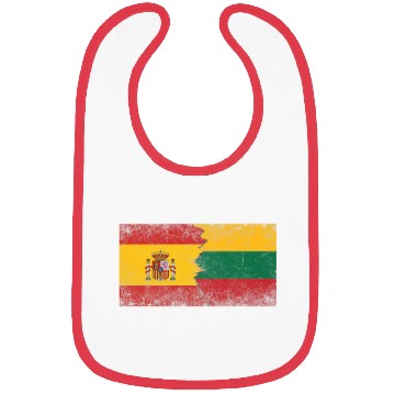 Discover Spain Lithuania Flags Spanish Lithuanian Premium Bibs