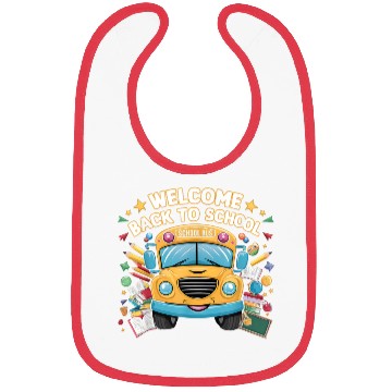 Discover Welcome Back To School Bus Happy First Day Of Scho Bibs