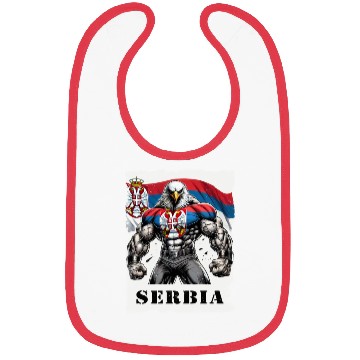 Discover Serbia Eagle Bodybuilding Design Bibs