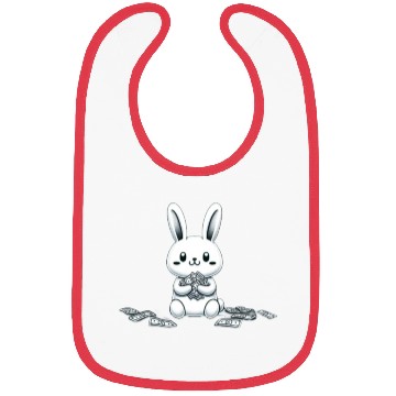 Discover lucky money rabbit Bibs