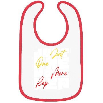 Discover Just One More Rep Gym Workout Motivation Bibs