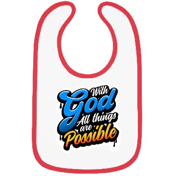 Discover WITH GOD with out spray effect Bibs