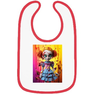 Discover Horror Doll embrace the fear Bibs