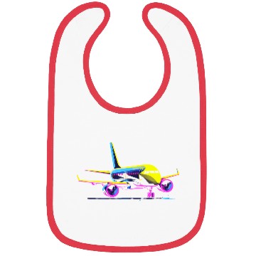 Discover Aircraft Cartoon Style Bibs