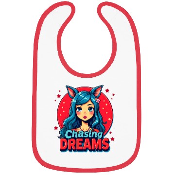 Discover Anime Girl with Cat Ears Bibs