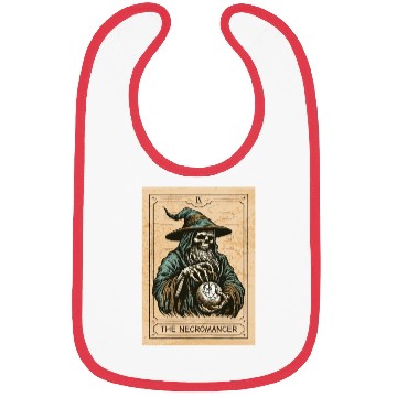 Discover Necromancer - Spooky Necromancer Bones Necromancer Bibs