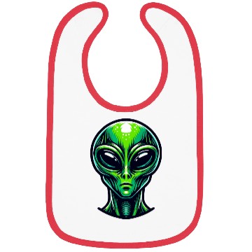 Discover Green Alien Bibs