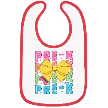 Discover Retro Coquette Pre-K Teacher Student Funny Back To Bibs