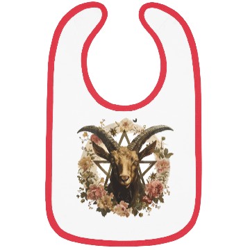 Discover Goat Lucifer Occult Devil Satan For a Heavy Metal Bibs