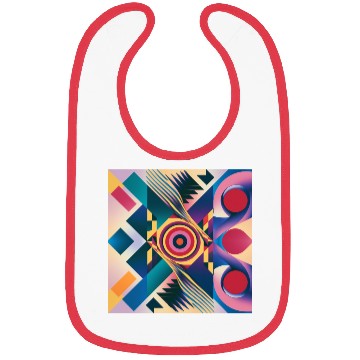 Discover Awesome Modern Geometric Pattern Throw Pillow Bibs