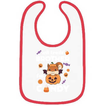 Discover Squirrel Halloween Trade Brother For Candy Bibs