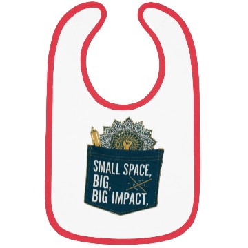 Discover Pocket design | Minimalist typography Bibs