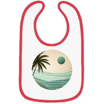 Discover Tropical Sunset Serenity Bibs