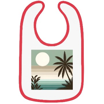 Discover Tropical Sunset Oasis Bibs