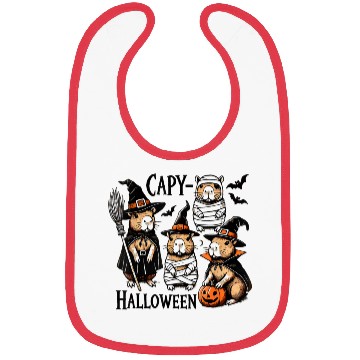 Discover Adorable Spooky Capybara Halloween Costume Bibs