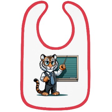 Discover Cute Tiger Teacher Bibs