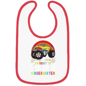 Discover I m Ready To Crush Kindergarten Monster Truck Back Bibs