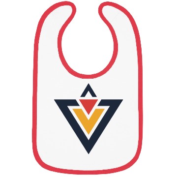 Discover Triangles Design 3 Color Vector Bibs