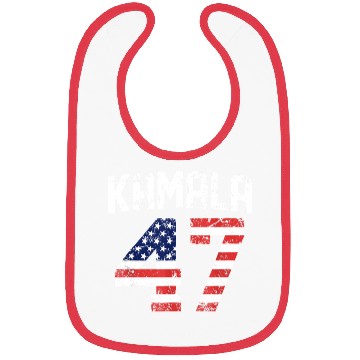 Discover Kamala 47 Kamala Harris for President 2024 America Bibs