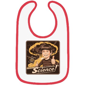 Discover Bold Science Typography for Active Minds Bibs