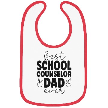 Discover School Counselor Dad Best School Bibs