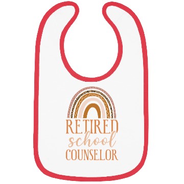 Discover School Counselor Retired Rainbow Bibs