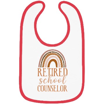Discover School Counselor Retired Rainbow Bibs