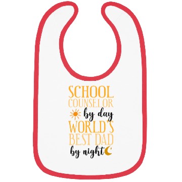 Discover School Counselor Dad School Bibs