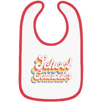 Discover School Counselor Retro Vintage Bibs