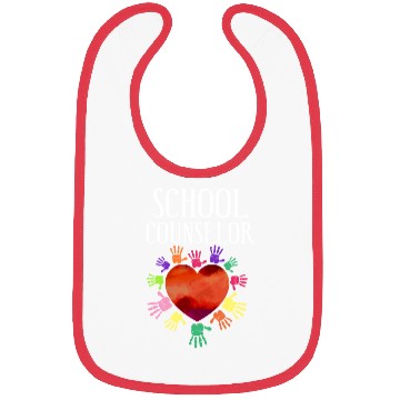 Discover School Counselor Heart Bibs