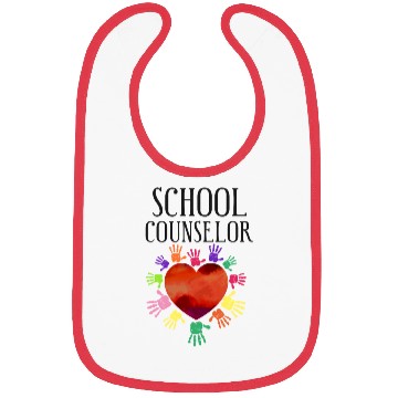 Discover School Counselor Heart Bibs