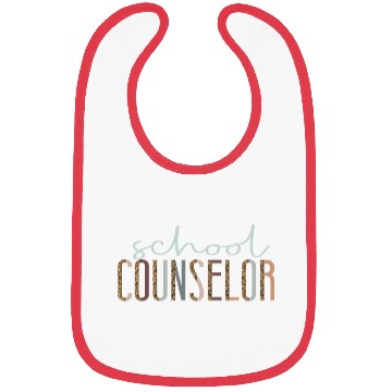 Discover School Counselor Leopard Cheetah Bibs