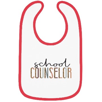 Discover School Counselor Leopard Cheetah Bibs