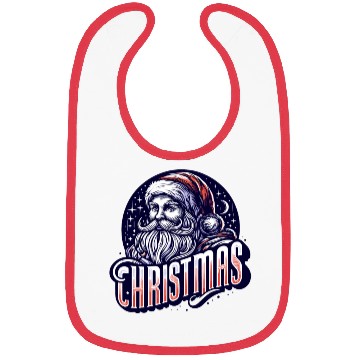 Discover Santa Claus Typography: A Festive Vector Design Bibs