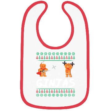Discover Funny Ginjas Gingerbread Ninjas Funny Ugly Christ Bibs