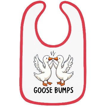Discover Cute Goose Bumps Funny Animal Pun Lover Bibs