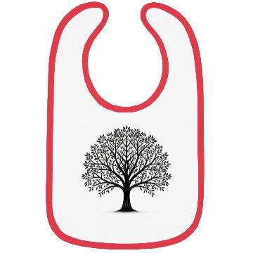 Discover black silhouette, tree, vector, minimalist style, Bibs