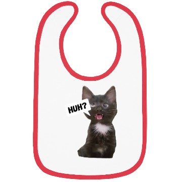 Discover Funny Cross Eyed Cat Meme Huh Funny Cat Bibs