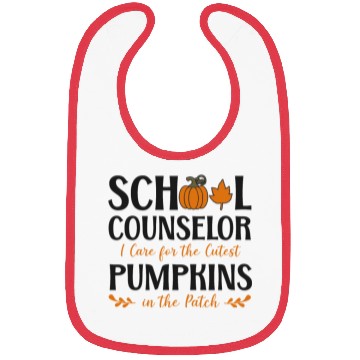Discover School Counselor Pumpkin Fall Bibs