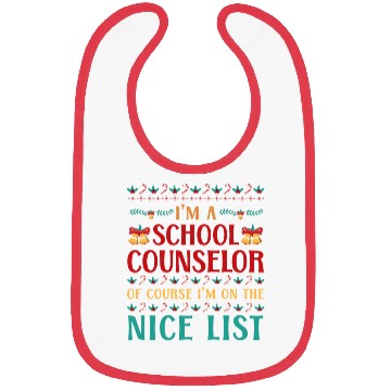 Discover School Counselor Christmas Ugly Bibs