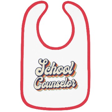 Discover School Counselor Retro Vintage Bibs